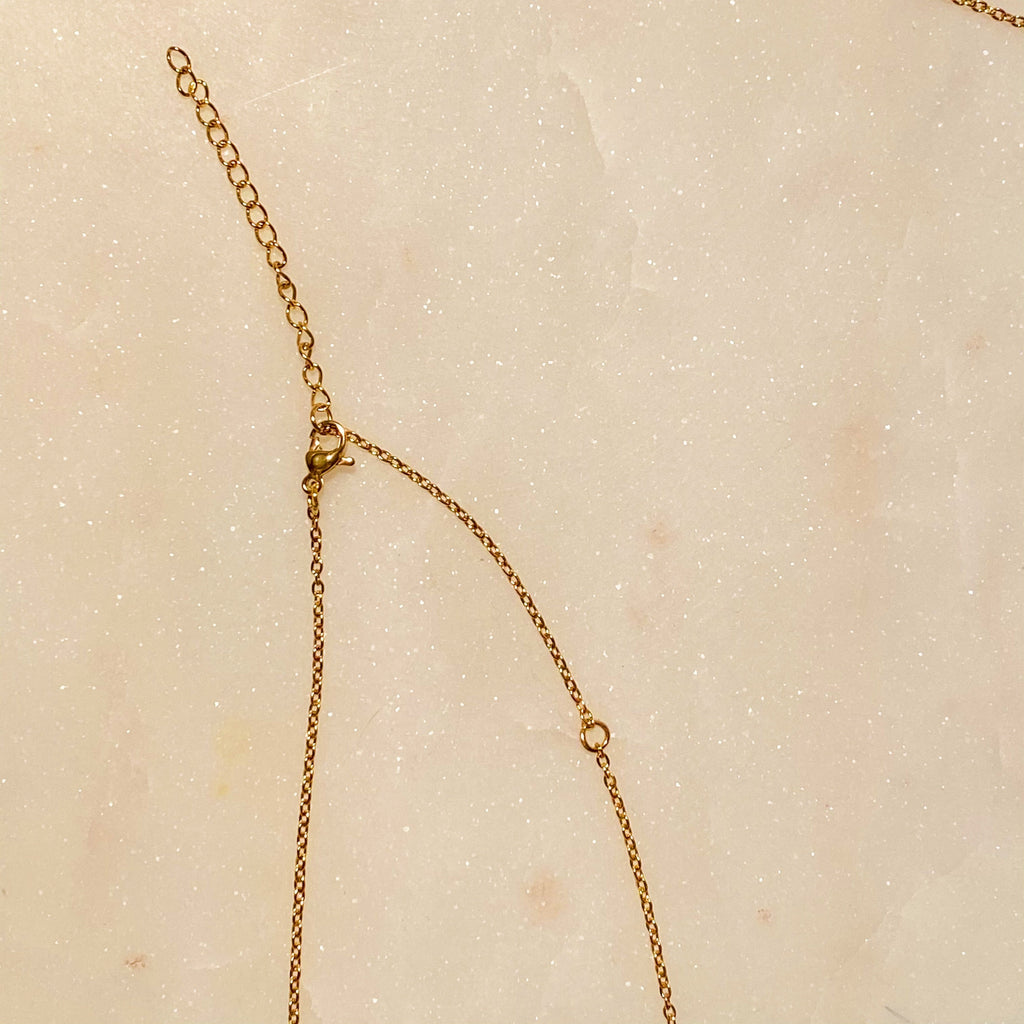 Art Deco Initial Necklace